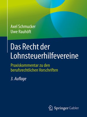 cover image of Das Recht der Lohnsteuerhilfevereine